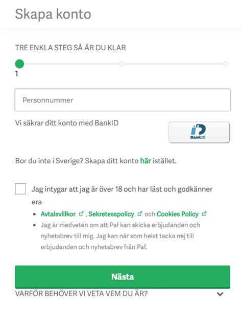 paf bonuskod